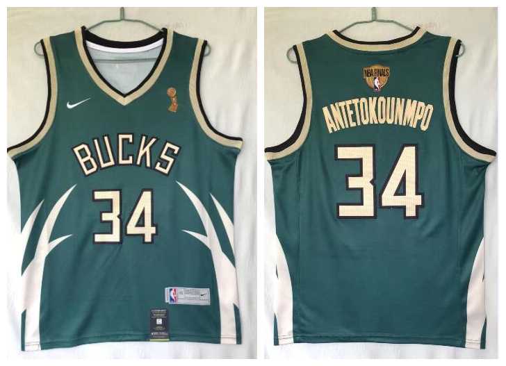 Bucks 34 Giannis Antetokounmpo Green Nike 2021 Earned Edition NBA Finals Champions Swingman Jersey,We sell and wholesale Bucks 34 Giannis Antetokounmpo Green Nike 2021 Earned Edition NBA Finals Champions Swingman Jersey on line form chian!